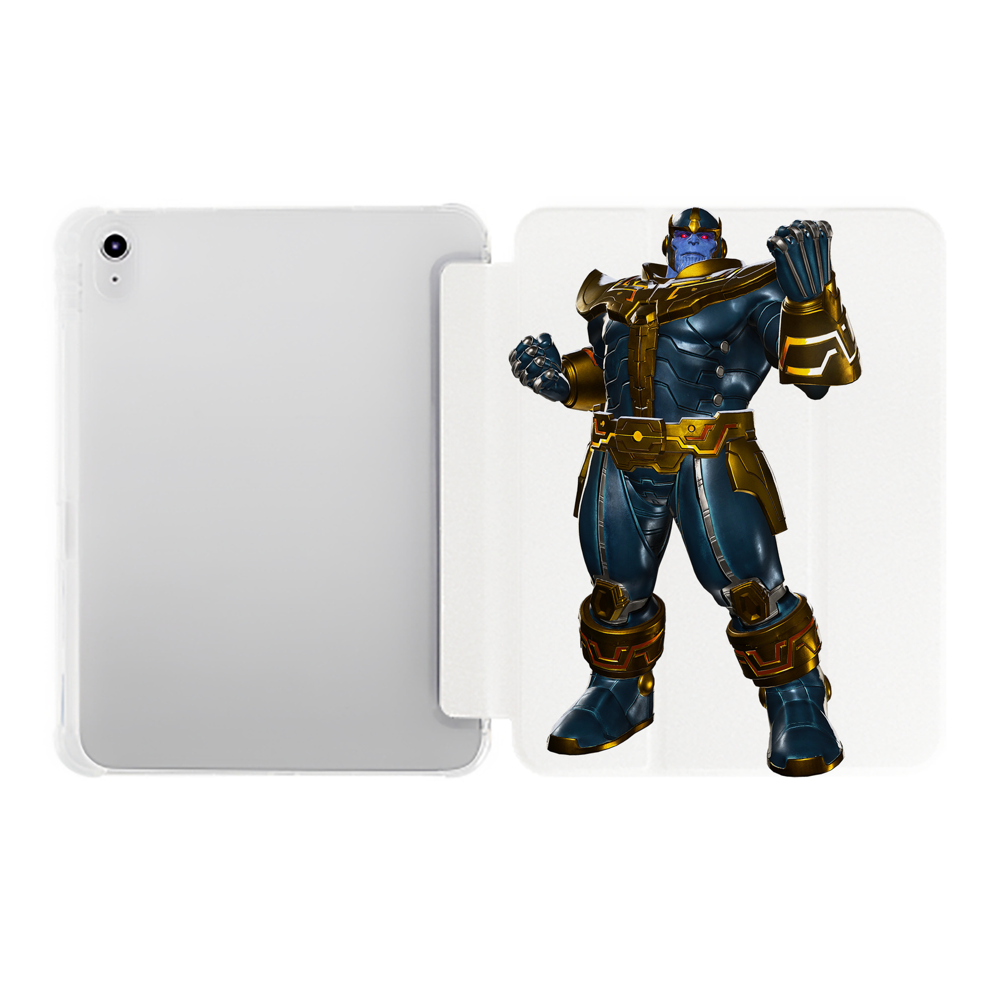 （画像用） アベンジャーズ The Avengers IPad ケース ペン収納付き 三つ折りスタンド PUレザー×シリコン 対応機種9.5/10.5/10.9インチ